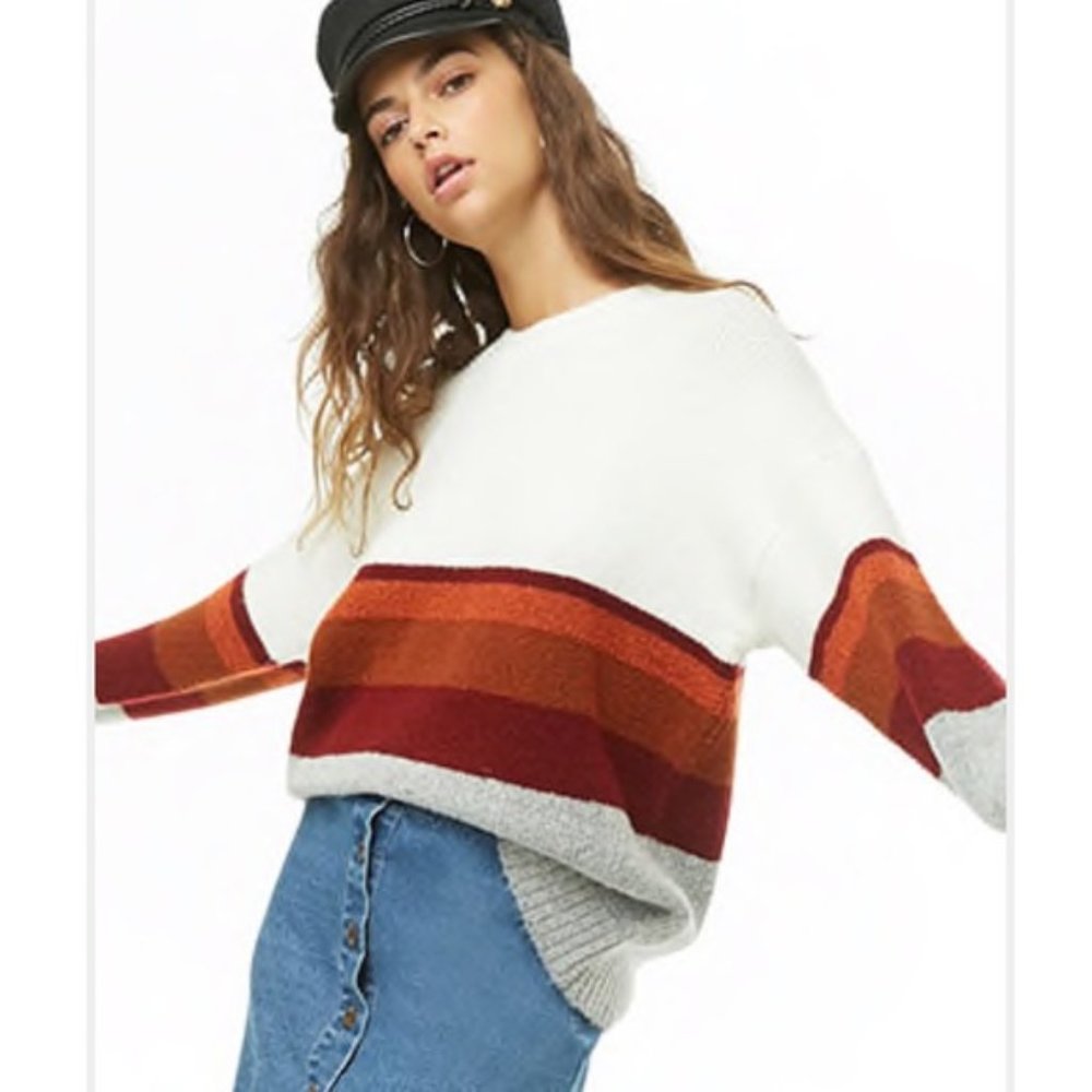 3/$15 Forever 21 Color Block Sweater
